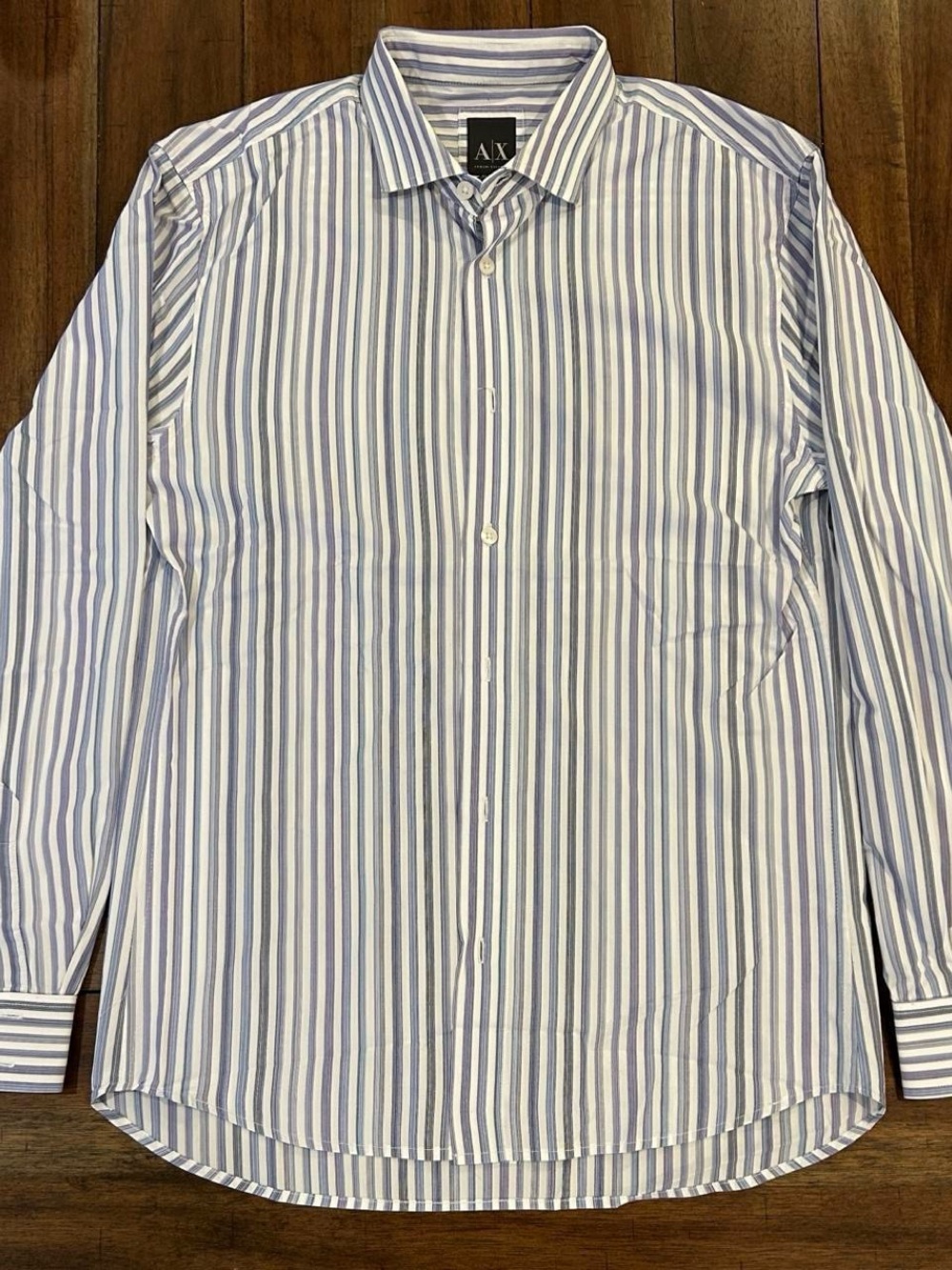 Armani Exchange Men’s Large Slim Fit Button-Down Shirt